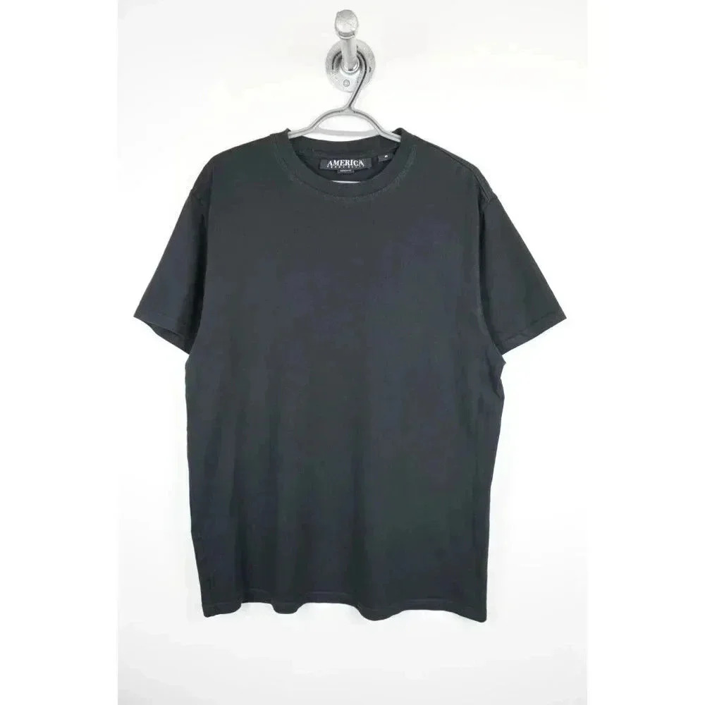 Perry Ellis Men's Medium Black Basic Grunge Tee #569